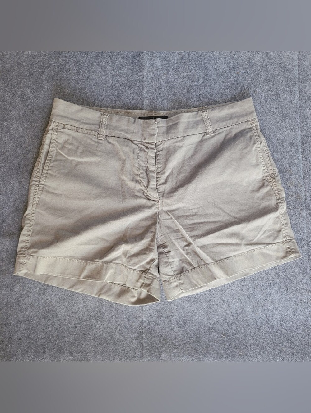 J.Crew Women's Chino Shorts Size 4 Solid Light Gray